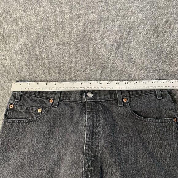 Vintage Levi’s 505 Men Regular Fit Black Jeans Red Tab Size 36x29 (Actual 34x29) - Picture 15 of 16